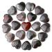 MAIBAOTA Dragon Blood Stone Healing Crystals Gemstones Pocket Gifts Heart-Shaped Nature Spiritual Energy for Women Men Reiki Divination Balancing Yoga Meditation 10PCS