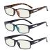 Eyekepper 3 Pack Blue Light Filter Glasses Men - Computer Screen Reading Glasses Blocking Digital Glare +1.50 +1.50 Blue Light Blocking-b40-3 Pairs