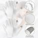 WLLHYF 2 Pairs White Cotton Moisturizing Gloves Spa Touch Screen Gloves Overnight Bedtime Moisturizing Hands Gloves Dry Hands Lotion Gloves Eczema Gloves for Men Women (2 Pair) - Buy Online on GoSupps.com