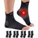 HUEGLO 4 pair ankle bandage Plantar Fascititis Socks Orthopedic compression socks Neuropathy Ankle bandage arthritis achilless tendon Bandage Plantar fasciitis foot bands ankle sport black M