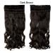 Buy SEGO 61cm Clip-In Hair Extensions - Wavy Dark Brown 120g Human Hair for Whole Head - Realistic & Easy to Use - Buy Online on GoSupps.com
