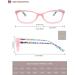 HEEYYOK 5-Pack Small Reading Glasses for Women 1.75 - Colorful Readers with Spring Hinge Cateye Design - Includes 5-Pouch for Easy Storage - Mix Color Pack - Buy Online on GoSupps.com