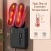 Portable Electric Boot Dryer with Heat Switch & Timer - Quick Drying for Boots, Shoes, Gloves, Hats - Black - Buy Online on GoSupps.com