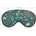 Physics Biochemistry Science Sleep Mask Eye Cover Adjustable Strap, Blocks Light for Night Travel & Nap Men Women - Buy Online on GoSupps.com