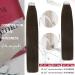 Moresoo Invisible Tape Extensions - Real Hair 60cm | Dark Brown #4 Tape In Hair Extensions - 20 Pieces/50g Remy Real Hair - Buy Online on GoSupps.com