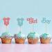24Pcs Gender Reveal Cupcake Toppers Boy or Girl Glitter Cupcake Picks Kids Birthday Party Decors Baby Shower Party Decoration Supplies B-boy Or Girl - Buy Online on GoSupps.com