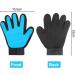 Fousenuk Silicone Pet Care Gloves for Dogs & Cats - Deshedding Bathing & Massage - Adjustable Fur Care with Velcro Fastener - Buy Online on GoSupps.com