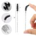 Buy Tbestmax 50 Pcs Disposable Mascara Wands - Crystal Eyebrow Spoolies Brush for Eyelash Extensions | Black Eye Lash & Makeup Brush - Buy Online on GoSupps.com