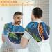 Dinosaur Bones Beard Bib Apron - Non-Stick Waterproof Hair Catcher for Men | Perfect Grooming Gift with Suction Cups - Buy Online on GoSupps.com