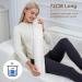OWOZOI Long Hot Water Bottle 72cm - Soft Furry Cover with Hand Pocket & Strap | Full Body Wrap for Pain Relief & Bed Warmth - Cream - Buy Online on GoSupps.com