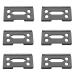 piuryue 6 Pcs Ceramic Blade Ceramic Replacement Cutter 28 Teeth Ceramic Clipper Blade Replacement Cutter 2-Hole Clipper Black
