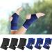 6 Pairs Kid Compression Ankle Brace for Plantar Fasciitis & Sprained Ankle - Blue & Black - Buy Online on GoSupps.com