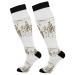 Haskirky High Elasticity Compression Socks High Knee Socks Adult Universal Leisure Relieve Fatigue Desert Cowboy Riding Travel Daily with Running (1 Pair)
