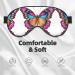 Soft Blackout Sleep Mask for Women & Men | Reusable Eye Covers for Better Sleep & Travel | Colorful Butterflies Design - Buy Online on GoSupps.com