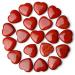 MAIBAOTA Red Jasper Healing Crystals Gemstones Pocket Gifts Heart-Shaped Nature Spiritual Energy for Women Men Reiki Divination Balancing Yoga Meditation 10PCS
