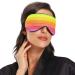 Haskirky Light Blocking Eye Mask for Deep Sleep - Breathable and Adjustable for Travel, Yoga, and Meditation - Men and Women - Striped Watercolor Design - Buy Online on GoSupps.com