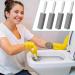 Techeel Pumice Stone Cleaning Set - 4 Toilet Cleaners with Handle for Deep Cleaning Bathroom Kitchen and Pool - Buy Online on GoSupps.com