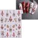 JMEOWIO 6 Sheets 3D Embossed Happy New Year Christmas Glitter Nail Art Stickers Decals Self-Adhesive 5D Snowflake Xmas Winter Holiday Cute Nail Supplies Nail Art Design Decoration Accessories - Buy Online on GoSupps.com
