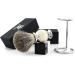 Hand Grip Mounted in Ivory & Black Badger Hair - Sophist Collection by Haryali London | Premium Quality & Elegant Design | International Shipping Available - Buy Online on GoSupps.com