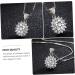 ABOOFAN 1pc Sun Petal Pendant Diamond Choker Necklace Rhienestone Necklace Crafts Making Material Alloy - Buy Online on GoSupps.com