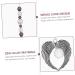 GRIRIW Home Accessories Crystal Pendant Decor Ornament Car Pendant Hanging Items Angel Wings Pendant Charm Household Violet 39x6.5cm - Buy Online on GoSupps.com