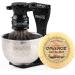 Anbbas Men's Shaving Set with Bowl - Handmade Badger Hair Brush Goat's Milk Soap & Stand | Perfect Gift for Him - Buy Online on GoSupps.com