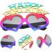 HOMSFOU 2pcs Birthday Glasses Heart Shaped Sunglasses Summer Gifts Kids Sun Glasses Birthday Party Sunglasses Pool Party Sunglasses Luau Dress Eyeglasses Glasses Evening Dress Blindfold 14.5X14X9.5CMx4pcs Colorfulx4pcs - Buy Online on GoSupps.com