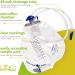 BodyHealt Urinary Drainage Bag 2000 mL with Anti-Reflux Chamber - Vinyl, 48 Drainage Tube - 5 Count Pack of 1 (Pack of 5) - Buy Online on GoSupps.com