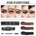 Eyebrow Stamp Stencil Kit - 24 Reusable Brow Stencils, Brushes, Trimmer, Waterproof, Easy to Use (Dark Brown) - Buy Online on GoSupps.com