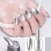 Metallic Silver Nail Polish Metal Nail Polish Mirror Nail Varnish Quick Drying Metallic Effect Nail Art Polish Long Lasting Non-Peelable Magic Mirror Gel Nail Polish No UV Needed - Buy Online on GoSupps.com