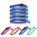 Personalized cat neck bands with bell custom safety buckle for cat neck bands embroidered ID name on the kitten neck band with bell (blue)