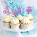 24Pcs Oh Baby Girl Cupcake Topper Glitter Dress / Rubber Nipple / Feeding Bottle Cupcake Picks Gender Reveal Party Welcome Baby Girl / It's a Girl for Baby Shower Girls Birthday Party Supplies Pink - Buy Online on GoSupps.com