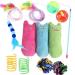 12 Pcs Cat Toys for Indoor Cats Kitten Plush Catnip Toy Cat Teeth Cleaning Toys Interactive Cat Feather Teaser Wand Spring Toy 12Pcs