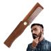 Premium Foldable Wooden Beard Comb for Men | Antistatic Mustache & Beard Care Tool | Eastuy Natural Wood Pocket Brush - Buy Online on GoSupps.com