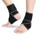 Achiou Ankle Support Brace for Women & Men Adjustable Compression Ankle Braces for Sports Protection Foot Brace for Sprained Plantar Fasciitis Tendinitis Ankle Wrap One Size 2 Black
