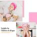 Arqumi Silk Satin Kids Bonnet 2Pcs Set - Soft Adjustable Night Cap for Children - Rose&Pink - Buy Online on GoSupps.com