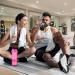 Acuna Protein Shaker Bottle 600ml - 2 Pack 3-Layer Supplement Storage Secure Protein Mixer | Power Black & Be Brave Pink - Buy Online on GoSupps.com