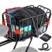 Bike Rear Rack Versatile with Basket, 165lb Load Bike Rear Rack, Bike Cargo Rack, Quick Mount, Adjustable, Comes with Free Bungee Cord and mounting Tools and Waterproof Cover