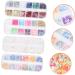 FRCOLOR 20 Boxes Nail Art Sequins Accessories Glitter Nail Stickers Accessories for Girls Sunflower Nail Art 3d Star Nail Decals Nail Art Transfer Decor Plastic Patch Manicure - Buy Online on GoSupps.com