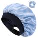 Hat Hut Satin Silk Bonnet for Curly Hair Sleep Cap for Women Sleeping Adjustable Double Layer Hair Bonnet with Pattern Design One Size LEAF