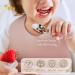 Qkie 4-Pack Stainless Steel Baby Cutlery Set | Toddler Fork & Spoon with Silicone Handles | Ideal for 10+ Months | Sand White & Gray - Buy Online on GoSupps.com