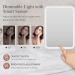 Naseto Travel Makeup Mirror with Lights & 10X Magnification | Dimmable LED Vanity Mirror | Rechargeable & Portable Cosmetic Mirror for Women - Buy Online on GoSupps.com