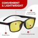Bluelight Gaming Glasses - Amber Blue Light Blocking Glasses for Men & Women | Night Driving Protection from Strain & Fatigue - Buy Online on GoSupps.com