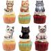 18pcs Cute Cat Cupcake Toppers for Boys Girls Pet Baby Shower Kitten Meow Party Supplies Favor Little Cat Themed Birthday Party Decorations - Buy Online on GoSupps.com