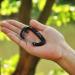 Brotree Carabiner Hooks - 1200kg Heavy-Duty Screw Lock Perfect for Hiking Camping & Fishing - 2 Black Wire Gate Key Rings - Buy Online on GoSupps.com
