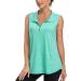 Viracy Women's Sleeveless Zip Up Golf Workout Tank Top Polo Shirt - Quick Dry Athletic Style (3XL, Green) - Buy Online on GoSupps.com