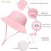 HSYZZY Baby Sun Hat UPF 50+ Smile Face Toddler Beach Bucket Hat for 2-4 Years Pink - Buy Online on GoSupps.com