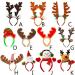 amangul Christmas Headband Reindeer Antler Santa Snowman Hair Hoop Holiday Headpiece(A) - Buy Online on GoSupps.com