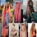 YDDM 20 Inch Pre-Stretched Pink Braiding Hair Extensions - 6 Packs Jumbo Braids for Art Hair Styles - Buy Online on GoSupps.com