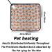 Adjustable Pet Heating Pad - Electric Dog Cat Thermal Mat with Timer & Waterproof Design - 18in x 18in Grey - Includes Anti-Chew Cord & Bonus Cover - Buy Online on GoSupps.com